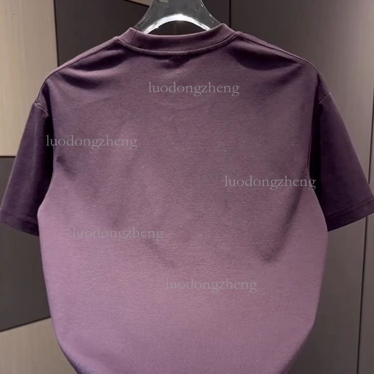 Designer T-shirt Luxury Brand Men's Clothing Summer New Washed Flower Embroidery Short Sleeved Top Outdoor Sports Casual Loose Youth Basic Shirt 