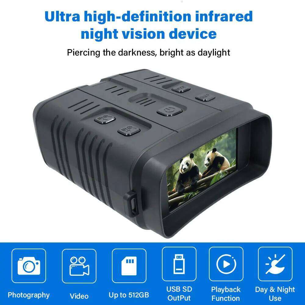 4K Night Vision Binoculars Device 10x Digital 800m Full Dark 8W Infrared WiFi Telescope Goggles For Hunting Camping Video Record - view 6
