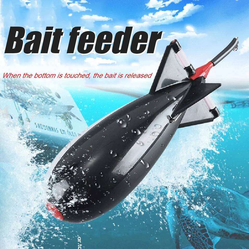1-10PCS Carp Rocket Feeder Spod Bomb Float Lure Bait Holder Container Spomb Pellet Feeders Position Fishing Accessories