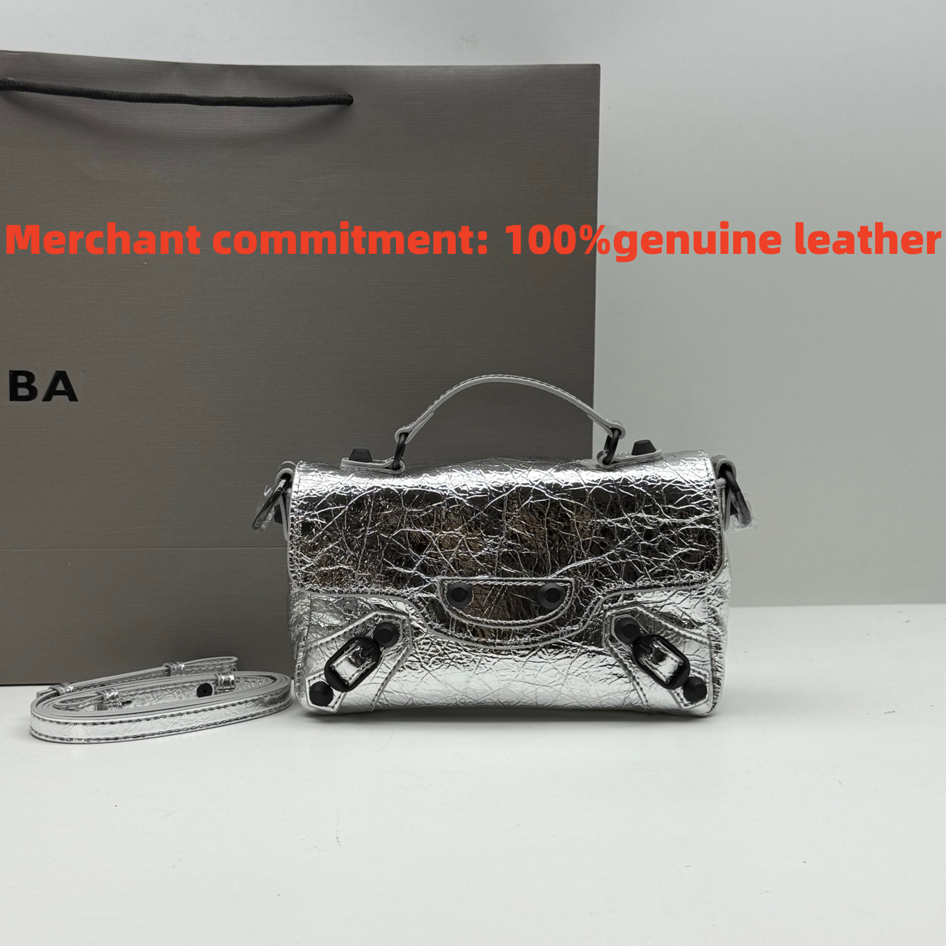 Luxury Designer bags New black Le City Nano flip bag with fine grain sheepskin flip bag Commuter crossbody bag Motorcycle bag rivet shoulder bag