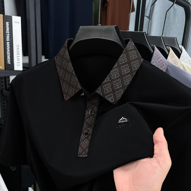 Luxury Designer Men's Short-sleeve Polo Shirt New Summer Style For Young And Middle-aged Men Casual Half-sleeve Top Trendy Men's Clothing