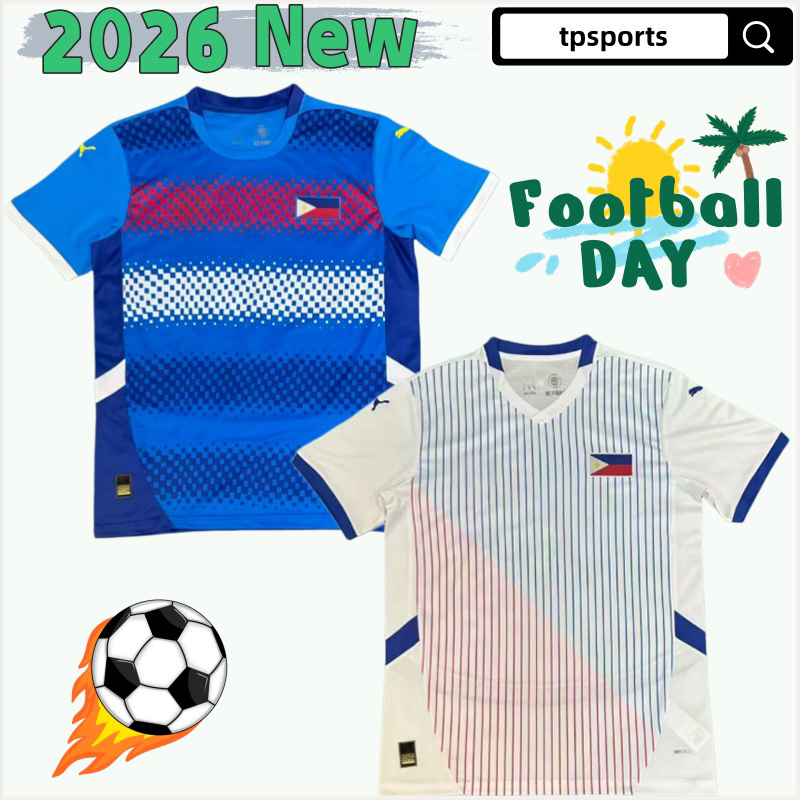 26 27 Azkals Soccer Jerseys national team KRISTENSEN INGRESO DEMUYNCK GALANTES GAYOSO BALDISIMO HOLTMANN ETHERIDGE 26 27 football shirt Philippines