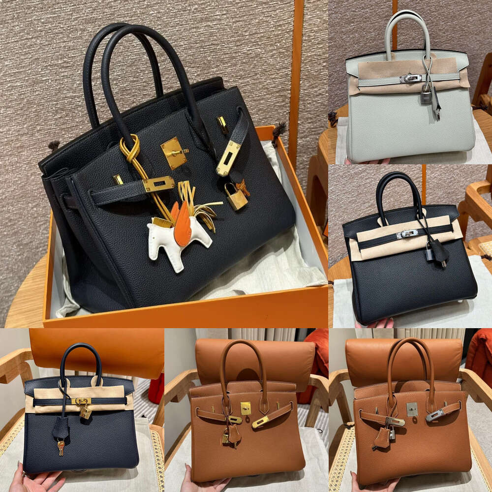 Mirror Texture Designer birken bag Handbag Officially Authentic Genuine Leather Bag From France Luxurious Bag Togo Leather With Unique Hardware Accessories
