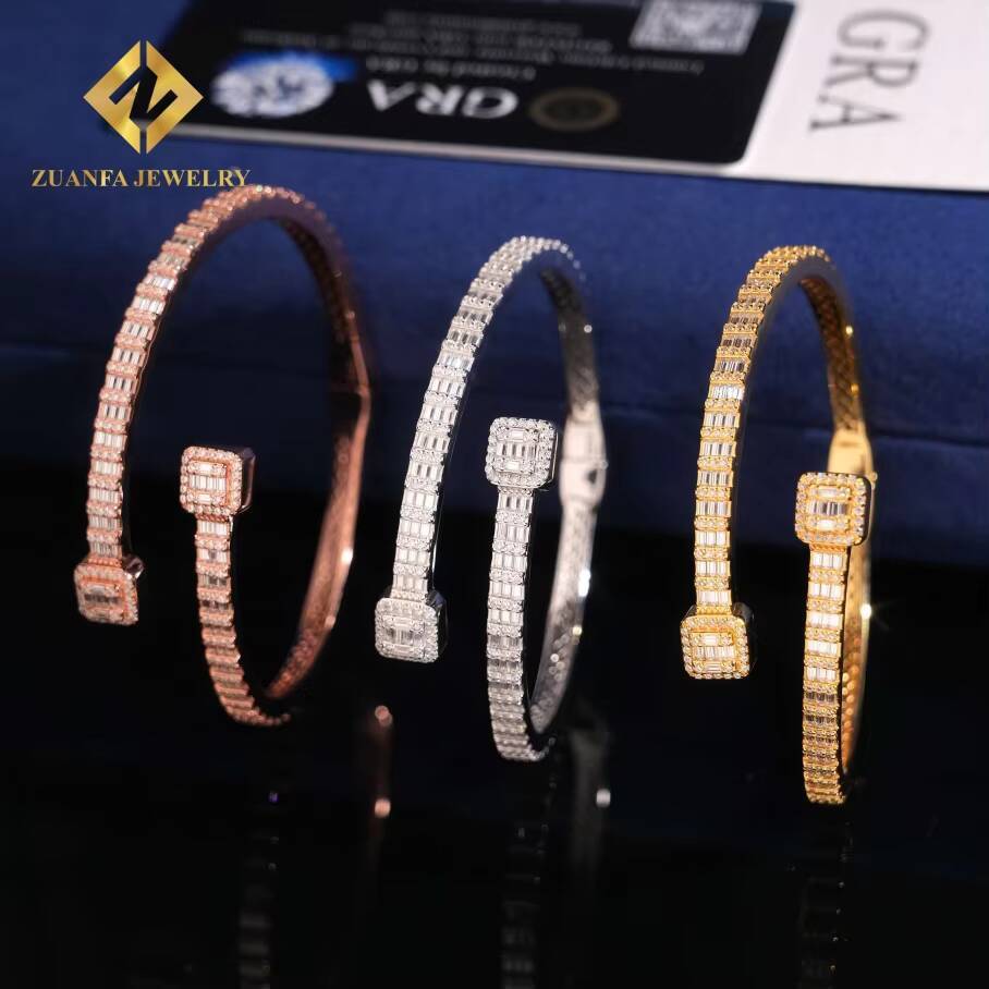 New Arrival Designs Moissanite Bracelet 925 Silver Gold Plated Pass Diamond Tester Moissanite Womens Bracelet Hot Sale with GRA