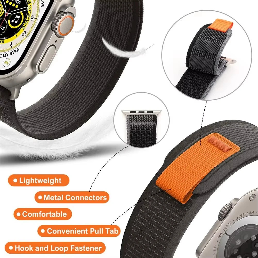 Trail Loop strap for watch bands ultra 3 2 49mm 44mm 41mm 40mm 45mm 42mm mm Bracelet 11 10 9 8 7 6 5 2026 260403