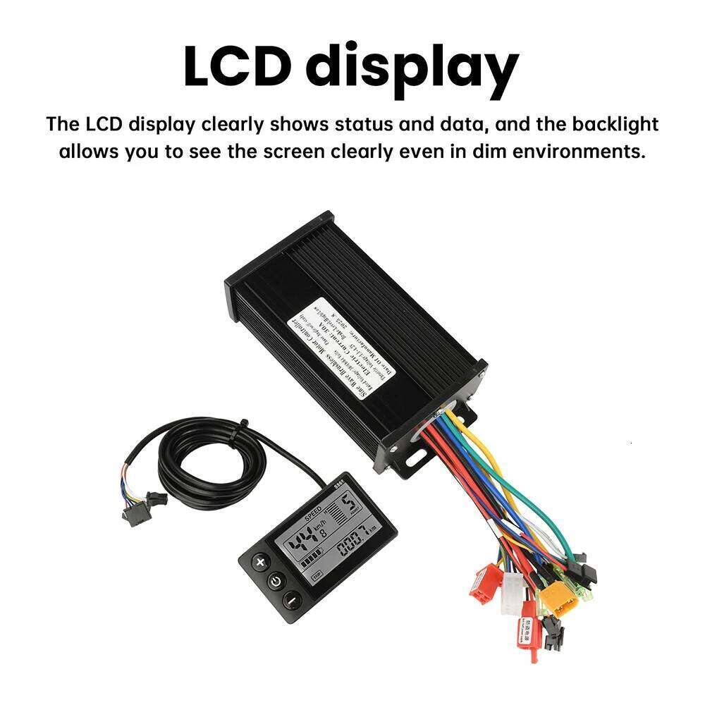 36V 48V64V 30A Black Gold Sine Wave Brushless Motor Controller 750-1500W 3 Mock Examination Driver SM Connector Electric Bicycle