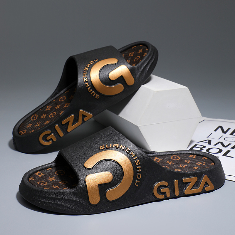 TB BHULAMTE Luxury Brand Designer Shoes Men's Trendy And Fashionable Versatile Printed Non-Slip Thick-Soled Comfortable Sandals