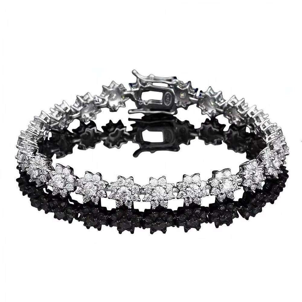Bamang Star Unisex Bracelet Mosang Moissanite Niche Design 925 Silver Super Flash Generous Light Luxury High-end Banquet Jewelry