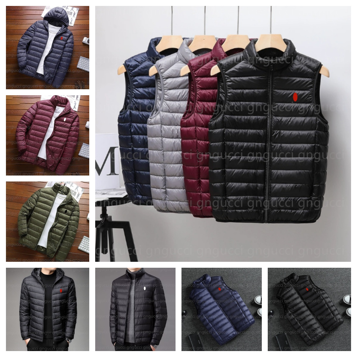 mens gilet designer mesn vest polo jacket hooded vest luxury down men woman vests feather filled material coat zipper causal Asian size