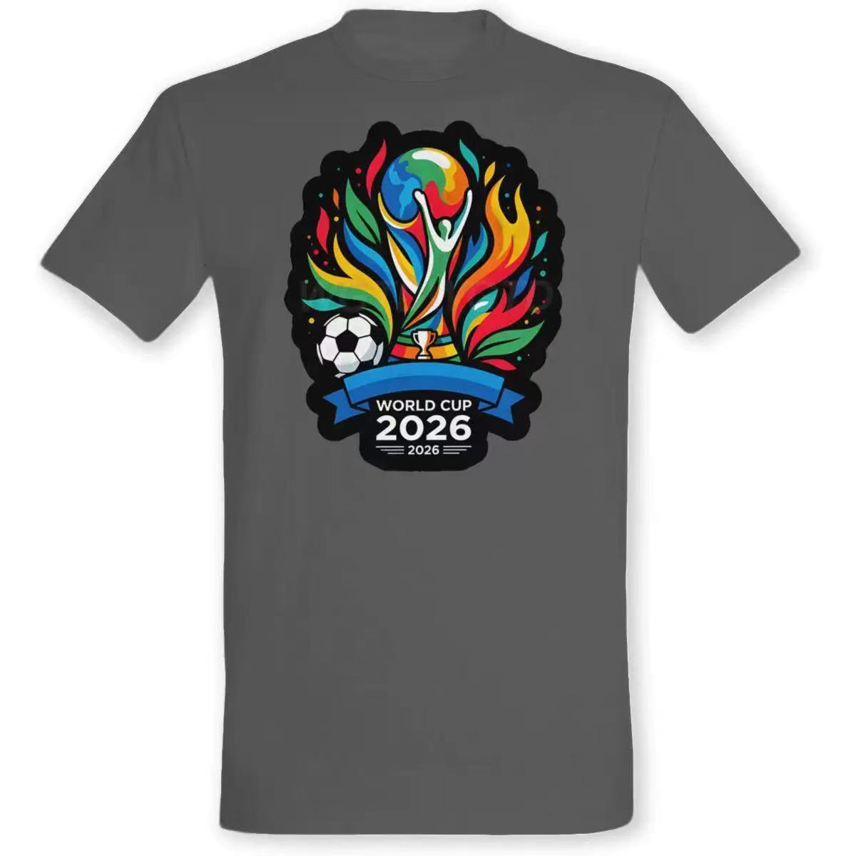 2026 World Cup Collection Men's Cotton T-Shirts | Soccer Theme Short-Sleeve Fan Tees