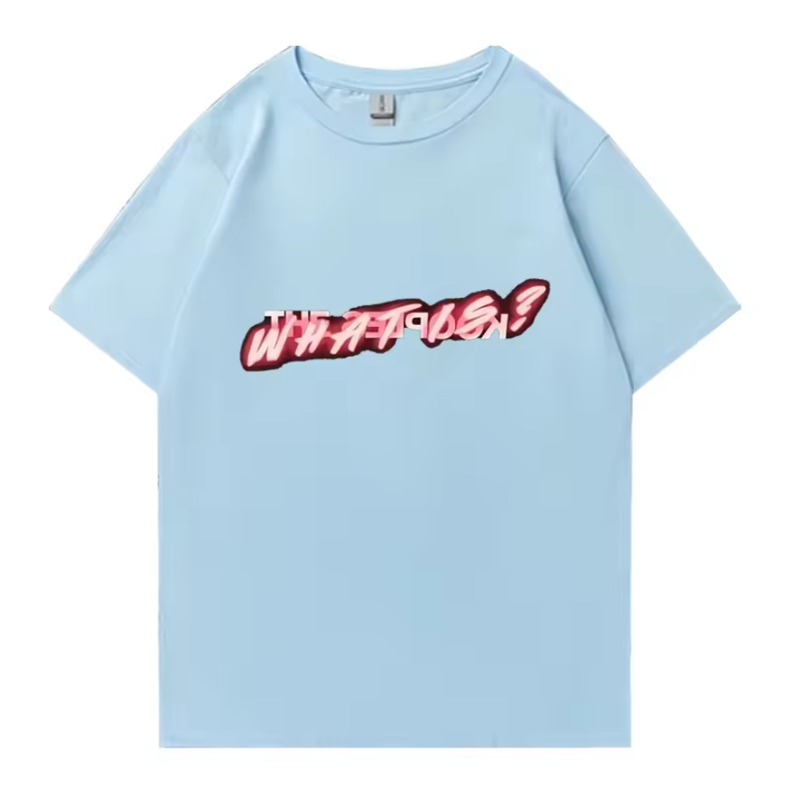 Pattern printed cotton new fashionable short sleeved summer European and American trend men's and women's T-shirt top y2k
