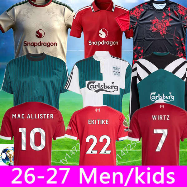 liverpool 26 27 kit soccer jerseys New Reproduction 1996/97 Retro LFC football shirts S-4XL