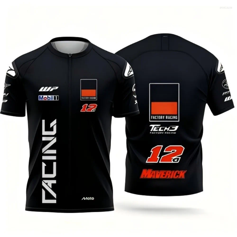 Men's T Shirts Summer Breathable Quick-drying Motorcycle Race No. 37 Pedro Acosta And Women's Casual Short-sleeved Sport T-shirt