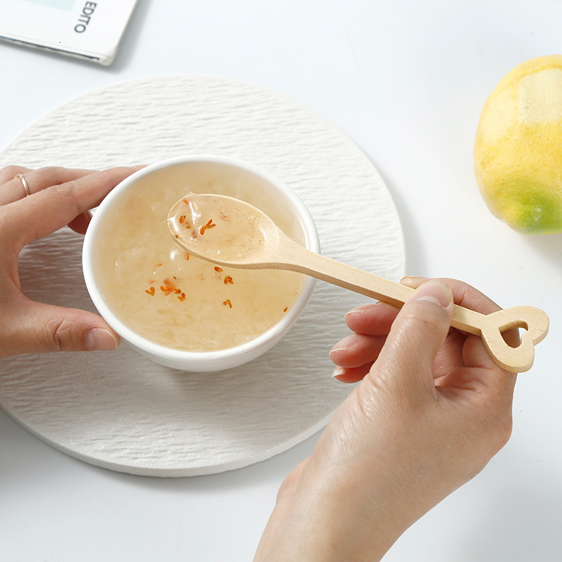 Spoon Star Rabbit Shape Cartoon Wooden Coffee Ice Cream Dessert Spoon Daily Use High Aesthetic Ins Style