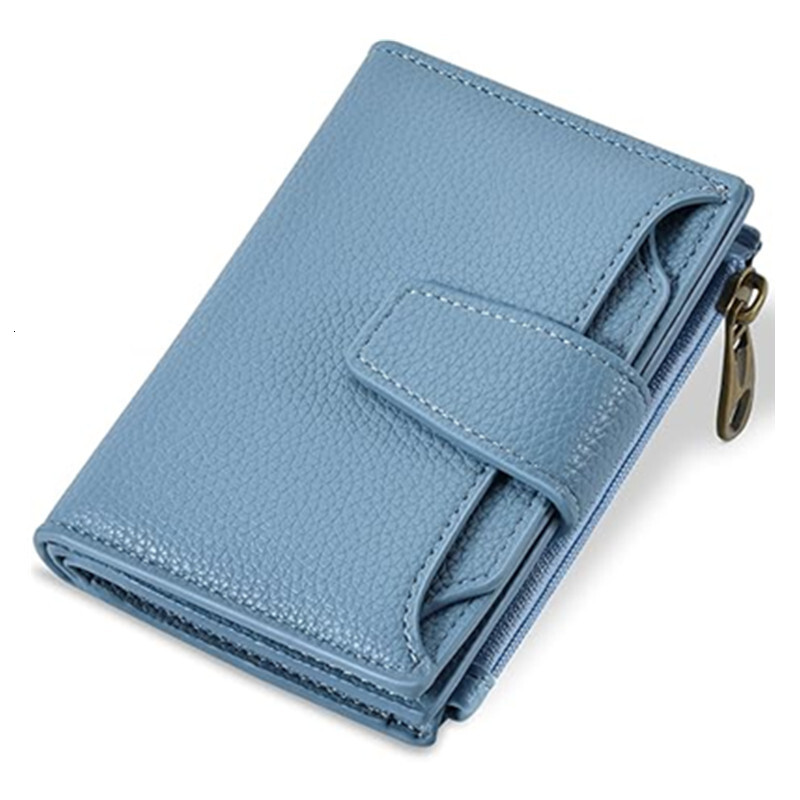 PU Women's Leather Small Bifold Compact Mini Travel Pocket Passport Wallet