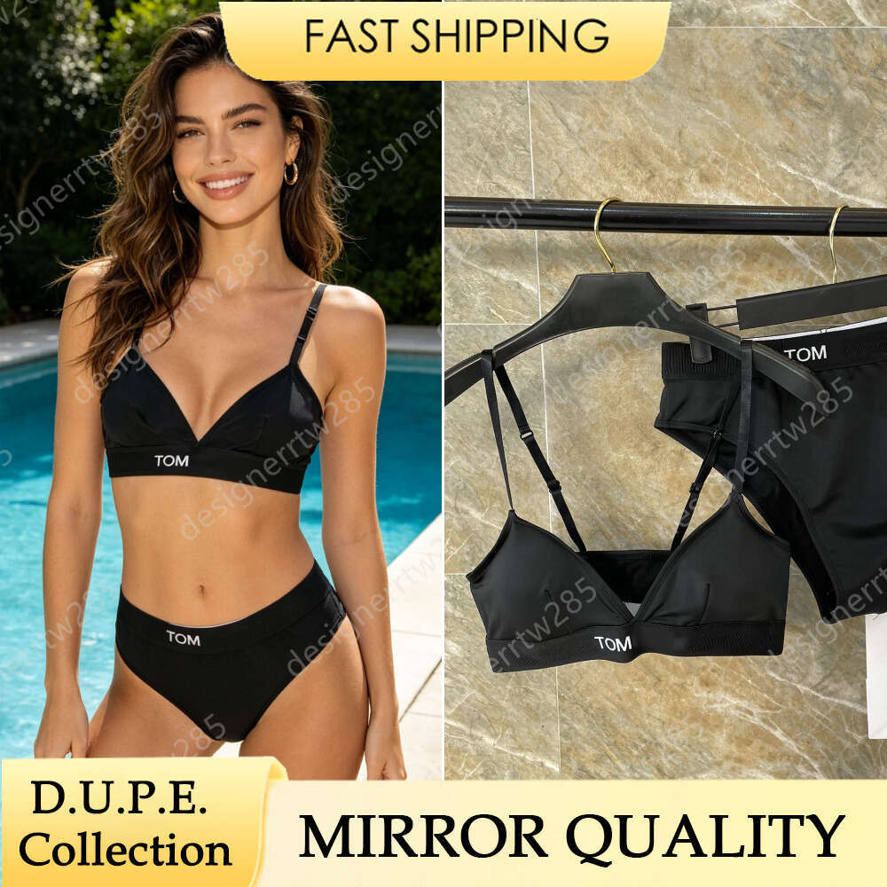 2026 Designer Women Bikini Top Quality Letter Print Elastic Band Luxury Two Piece Set High Quality Reps Summer Swimwear Sexy Beachwear
