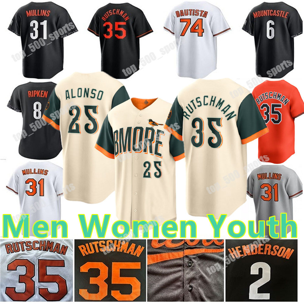 Custom Adley Rutschman Pete Alonso Jersey Gunnar Henderson Jackson Holliday Mullins Ryan Mountcastle Orioles Burnes Felix Bautista Baseball Men Women Youth aa