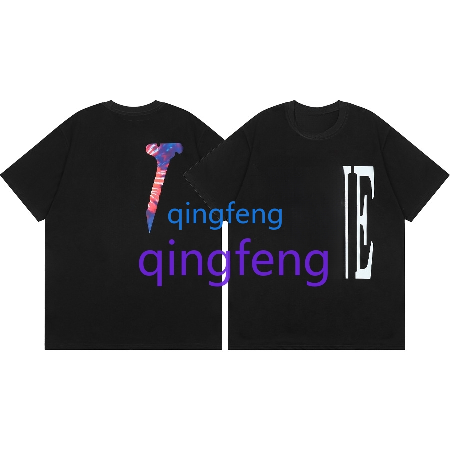 Men's Oversized Cotton T-shirt, Red Letter Graphic Print, Hip Hop Street Style Short Sleeve Top, Casual Summer Tee for Men