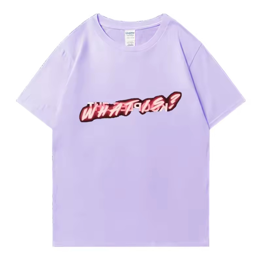 Pattern printed cotton new fashionable short sleeved summer European and American trend men's and women's T-shirt top y2k