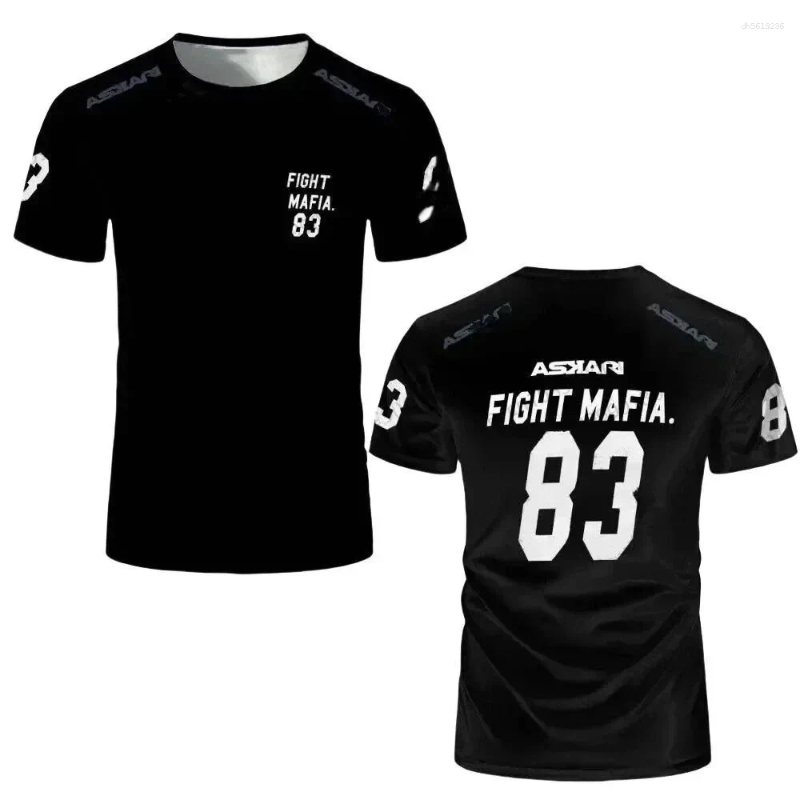 Men's T Shirts Latest Breathable And Comfortable Round Neck T-shirt US ASKARI Boxing Fighting Competition Mesh Outdoor Top