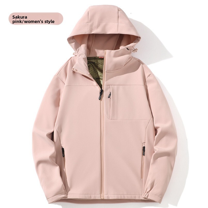 Directly from the manufacturer: Outdoor warm graphene softshell jacket with fleece lining, unisex, trendy new model for spring, autumn, and winter
