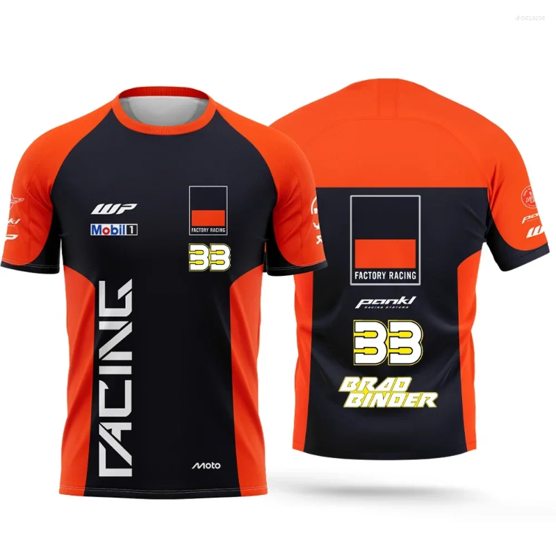 Men's T Shirts Summer Breathable Quick-drying Motorcycle Race No. 37 Pedro Acosta And Women's Casual Short-sleeved Sport T-shirt