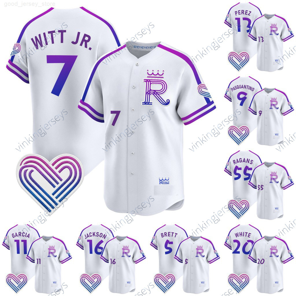 Kansas City Royal 2026 City Connect Jersey Bobby Witt Jr Salvador Perez Vinnie Pasquantino Cole Ragans Maikel Garcia Bo Jackson George Brett Frank White Stitched