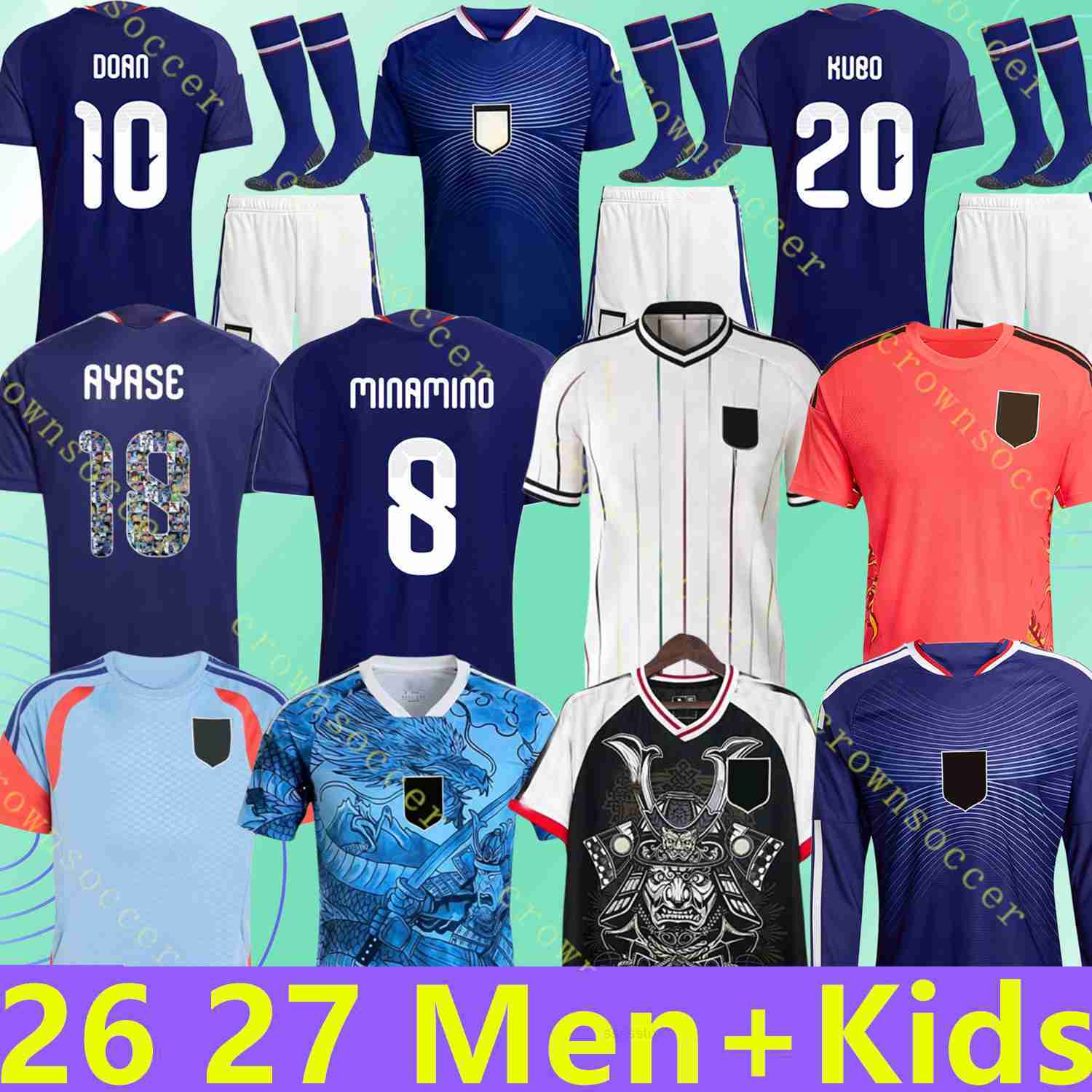2025 2026 2027 Japan soccer Jerseys Cartoon classic Shirt UEDA ITO ISAGI ATOM TSUBASA MINAMINO DOAN KUBO MITOMA TOMIYASU ENDO NAKATA y-3 26 27 Japanes