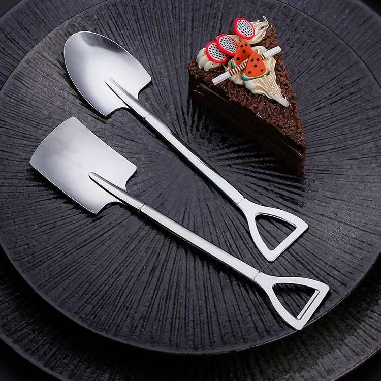 Spatula Creative Cute Retro Stainless Steel Watermelon Dining Dessert Shovel Soup Spoon