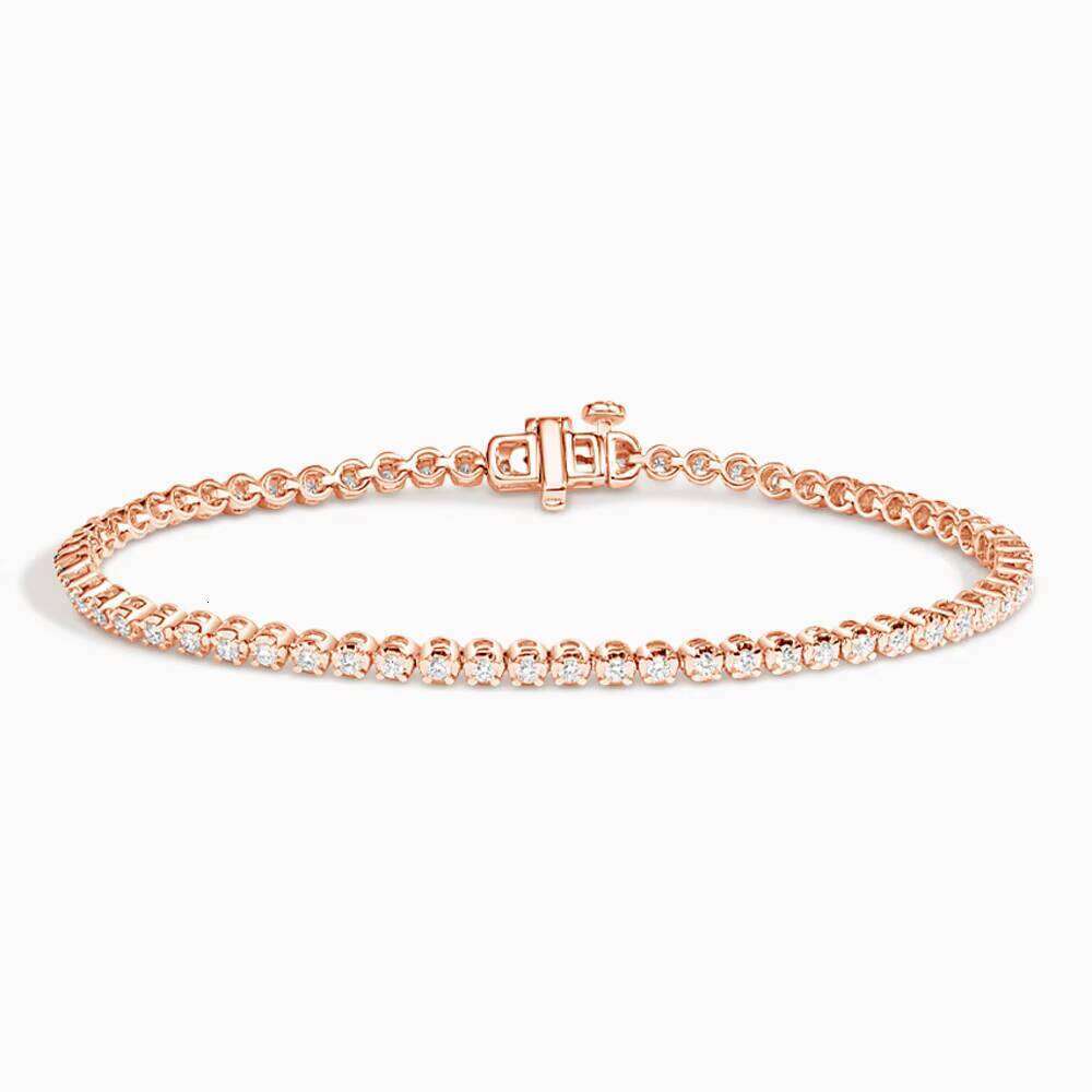 Designer S925 Silver Moissanite Bracelet with Fine Round Diamond Perfect for Gifting and Festive Wear