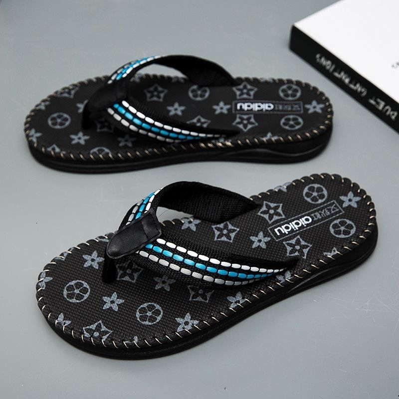 TB BHULAMTE Luxury Brand Designer Shoes Men's Summer Non-Slip Flip-Flops, Men's Beach Shoes, Sporty And Durable Outdoor Thong Sandals, Odor-