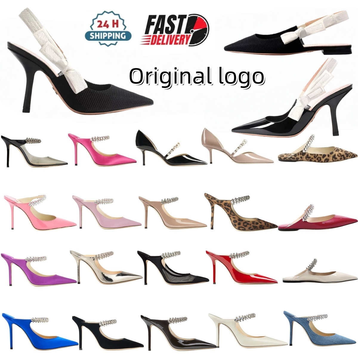 Heels Women Designer Shoes D Lace Embroidered Sandals 2026 Autumn New Hollow Pointed Toe Letter Bowknot Cat Heel Open Back Black High Heels With dustbag 35-42