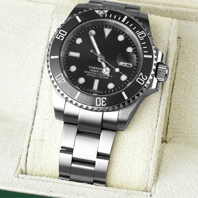 20mm Width 904L Solid Stainless Steel Watch Band Brushed Polished Oyster Bracelet Folding Buckle Glide Lock Clasp FOR RELOX SUB 260410