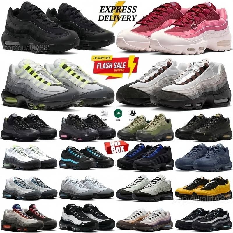 95 95s Turquoise Shoes Mens Designer Running Shoes Neon Classic Triple Black White Cool Grey Red Yellow Aegean Storm Sequoia Pink Neon Black Trainers Sports Sneakers