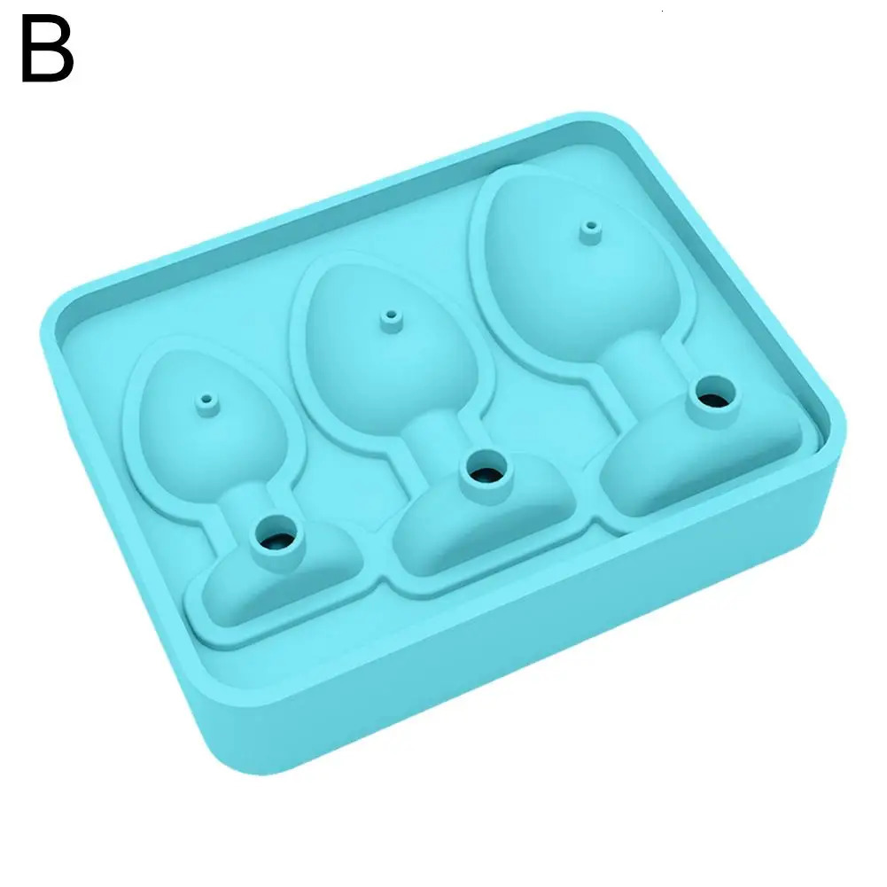 Silicone Prank Butt Plug Shaped Mold Reusable Fun Shape Ice Cube Molds for Chilling Whiskey Cocktails D7P5 260409 - view 4
