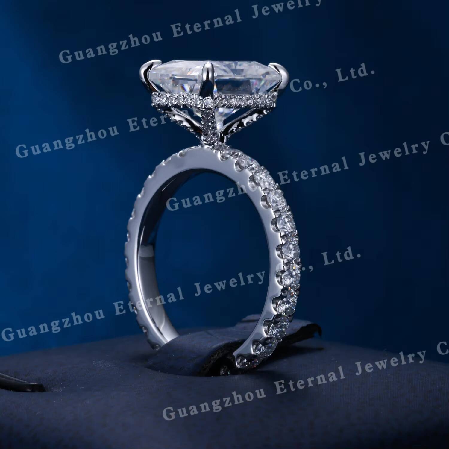 High End Jewelry IGI Certificate Radiant Cut VVS Lab Grown Diamond S925 Silver 10K 14K 18K White Gold Ring Engagement Women Ring