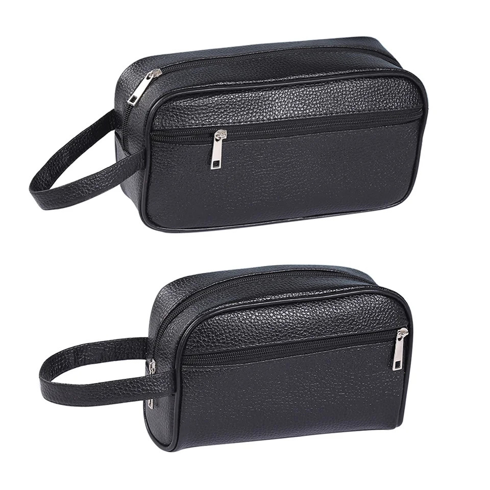 Travel Mens Toiletry Bag PU Leather Women Cosmetic Necessaire Case Waterproof Ladies Makeup Beauty Wash Pouch Handbag 260410