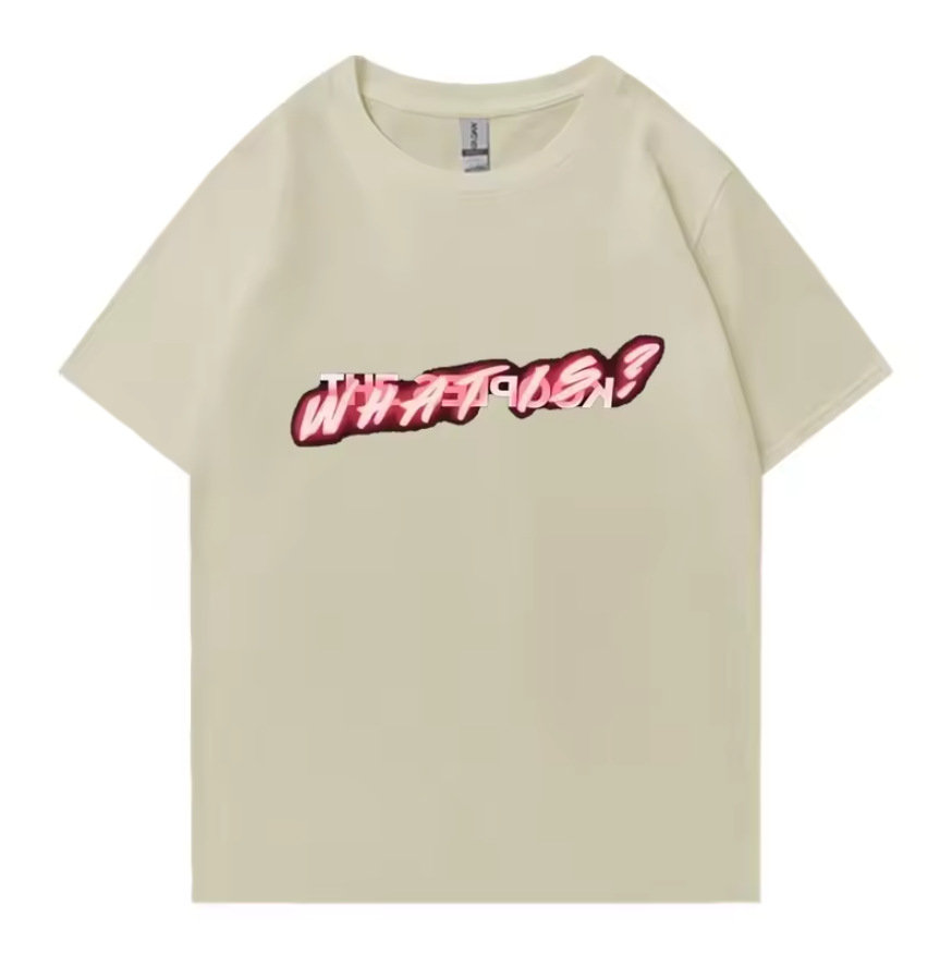 Pattern printed cotton new fashionable short sleeved summer European and American trend men's and women's T-shirt top y2k