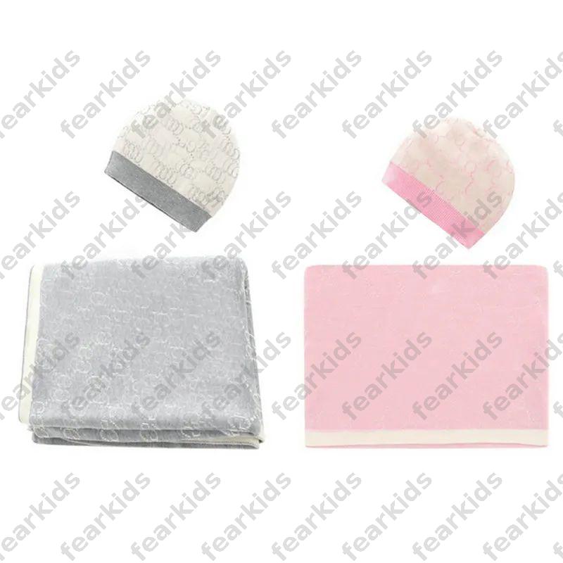 Baby Cotton Blankets Hat Boy Girl Children Luxury Knitted Jacquard Kids Designer Car Air Conditioner Blanket Mattress Carriage Hug Quilt Swaddling DLD2604102