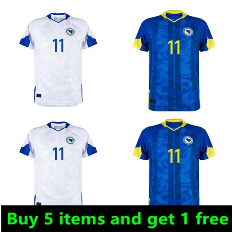 2026 Bosnia World Cup Soccer Jersey Dzeko Ahmedhodzic Demirovic Men Kit Football Shirt BIH Home Blue Away