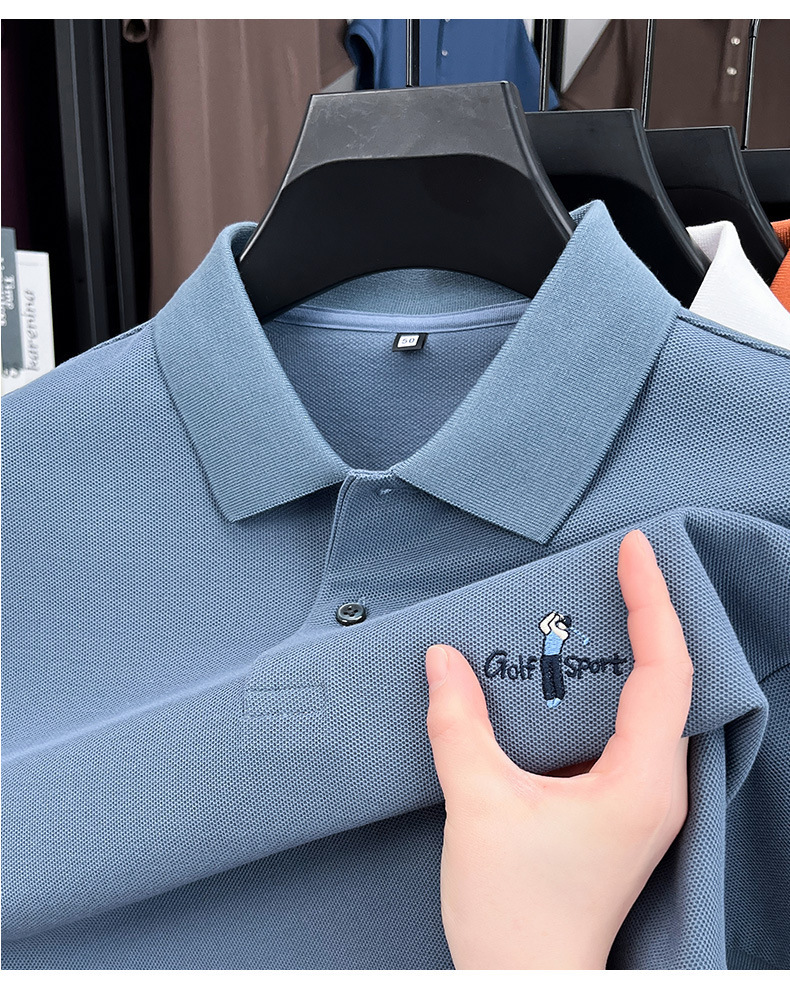 Luxury Designer Men's 2026 New Fashion Casual Sports Outdoor Golf Polo Shirt Short Sleeve Breathable Quick-dry Pique Mesh Summer Athletic Wear Fo