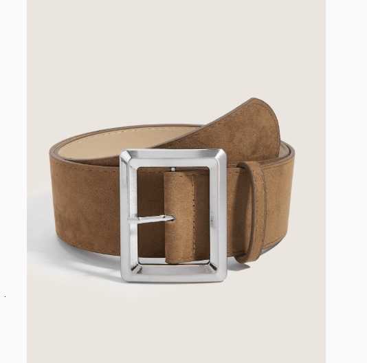 Retro Maillard-style wide belt for women, a slimming waist belt that gives an attractive and stylish look, with a chic American girl vibe H260410