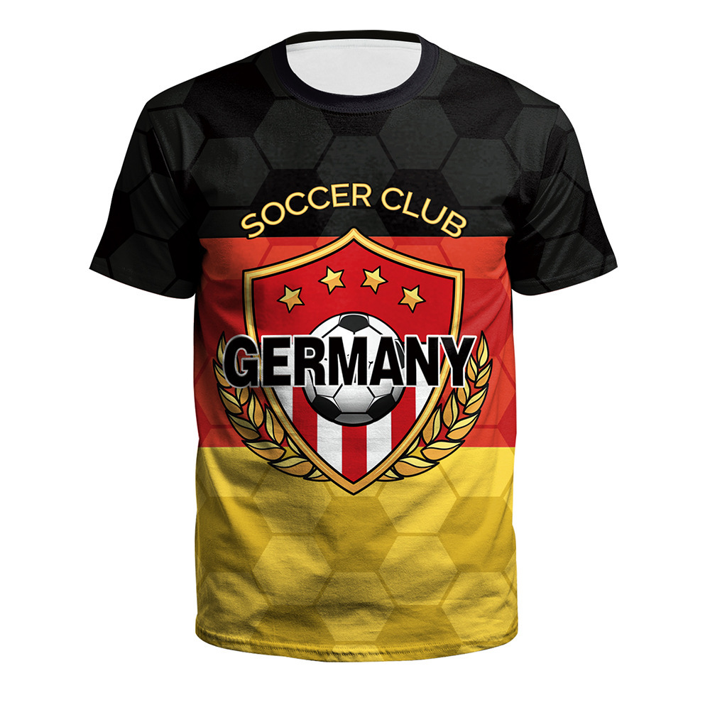 2026 Spring Summer New Arrivals Soccer Casual Sportswear | World Cup Fan Cheer Short-Sleeve Crew Neck T-Shirts