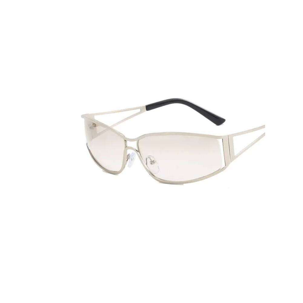 Y2k Sunglasses Women Men Oversized Brand Designer Gradient Goggle Sun Steampunk Glasses Shades Eyewear Mirror Eyeglasses 26Y0410