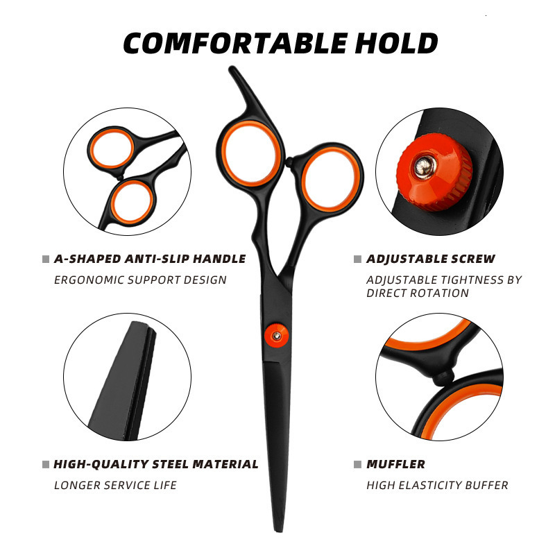 Professional hairdressing scissors set straight scissors and thinning scissors homeuse hairdressing scissors hair cutting tools 230906