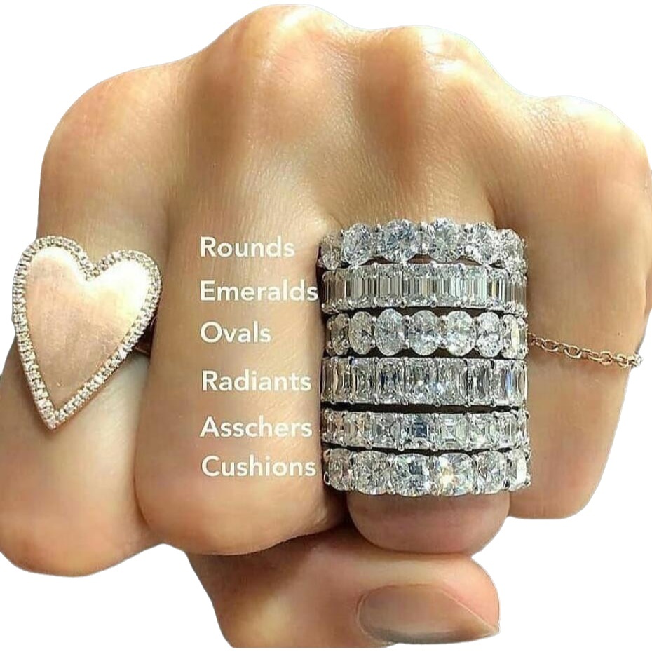 Never-fading sparkling light luxury jewelry 925 sterling silver princess square diamond imitation ring &Ring perfect for engagement and wedding