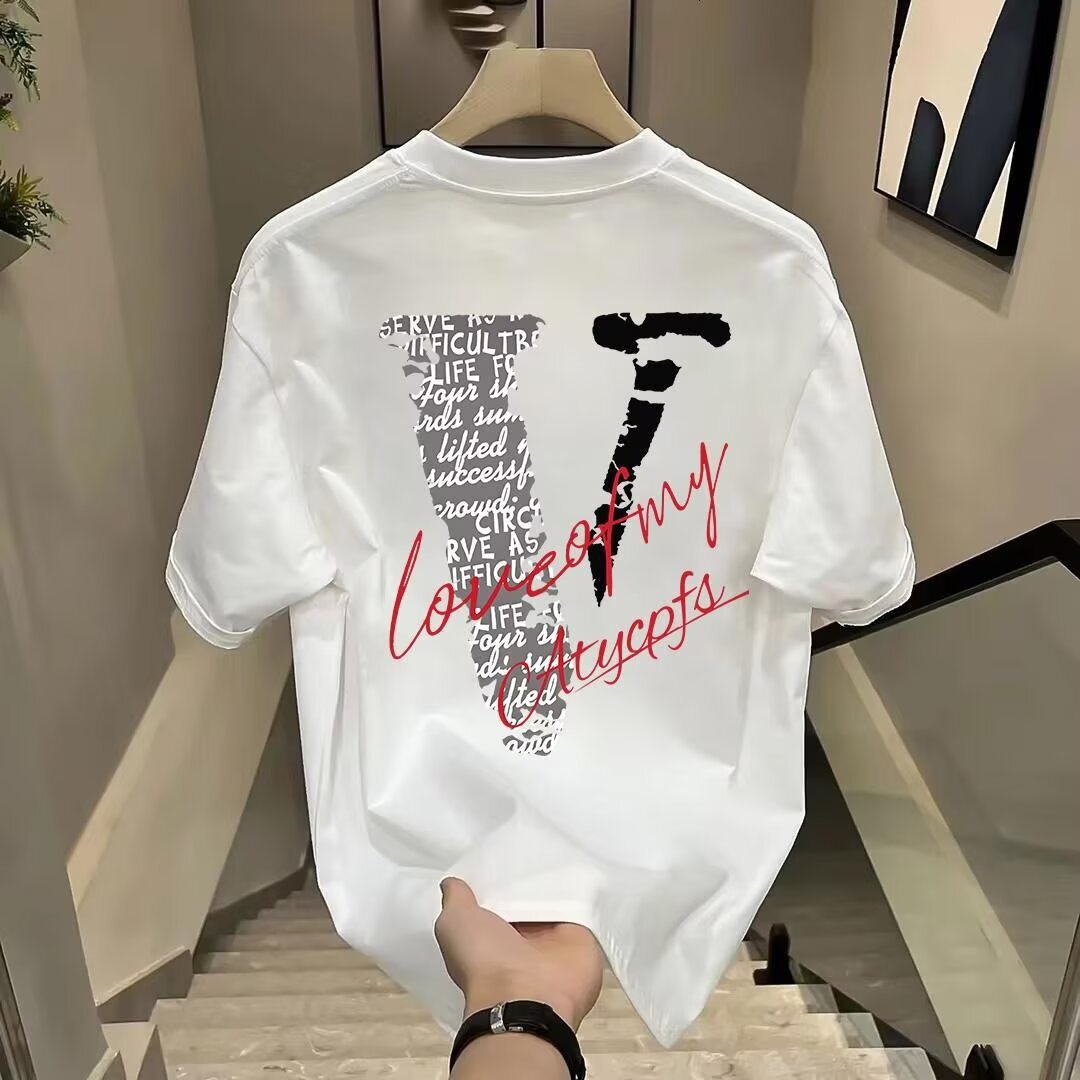 Designer T-shirt Luxury Brand Trendy Letter Print Unisex Short Sleeved T-shirt Outdoor Sports Loose Casual Breathable Pullover Top Basic Base Shirt Fr