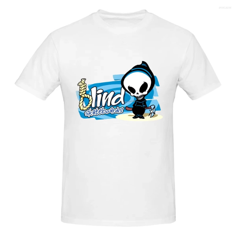 Men's T Shirts Summer Blind Skateboarding World Industry Short Sleeve T-Shirt Printed Pattern Comfort