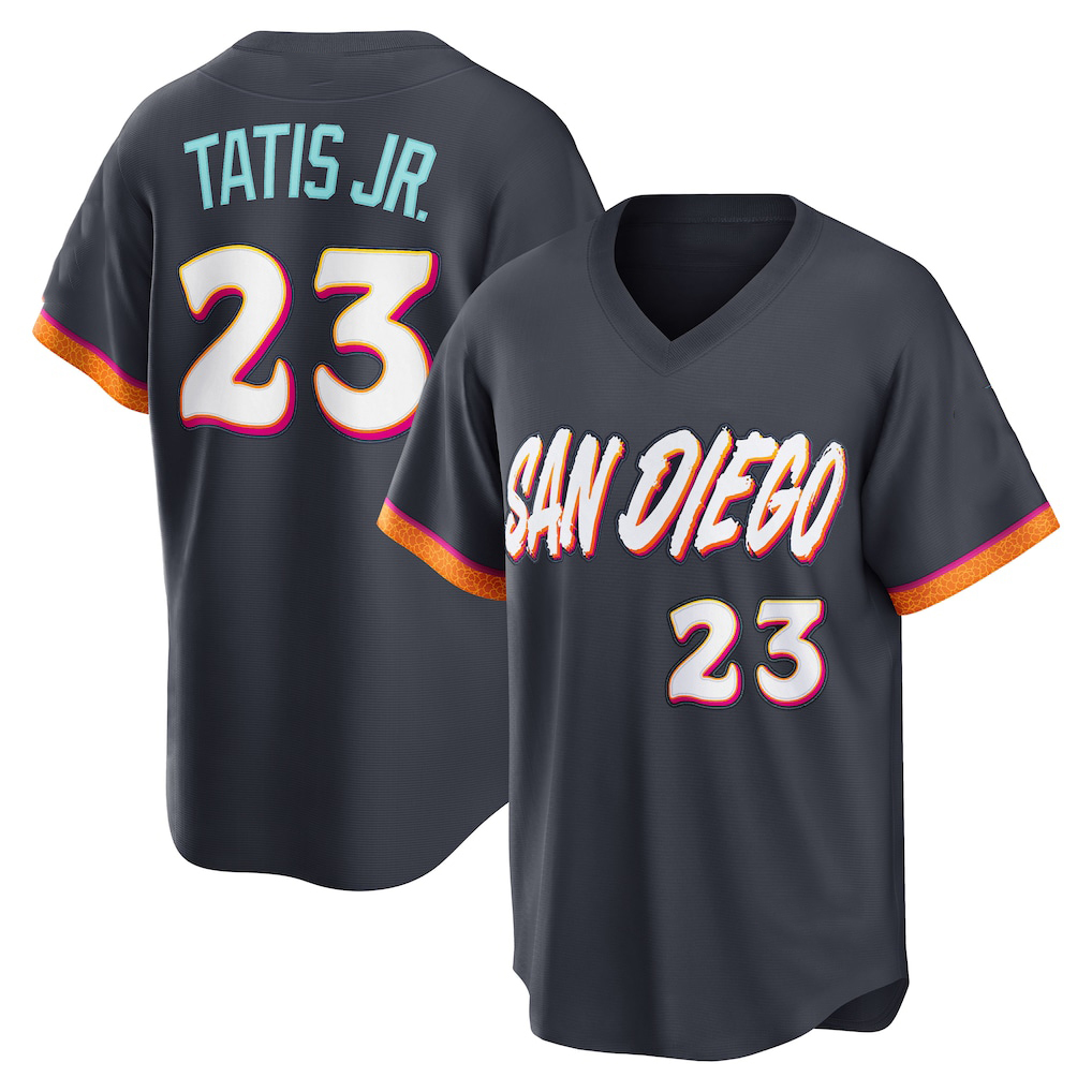 San Diego Tatis Jr. 2026 City Connect Baseball Jersey Darvish Musgrove Campusano Bogaerts Cronenworth Machado Merrill Cease Custom Baseball Jerseys