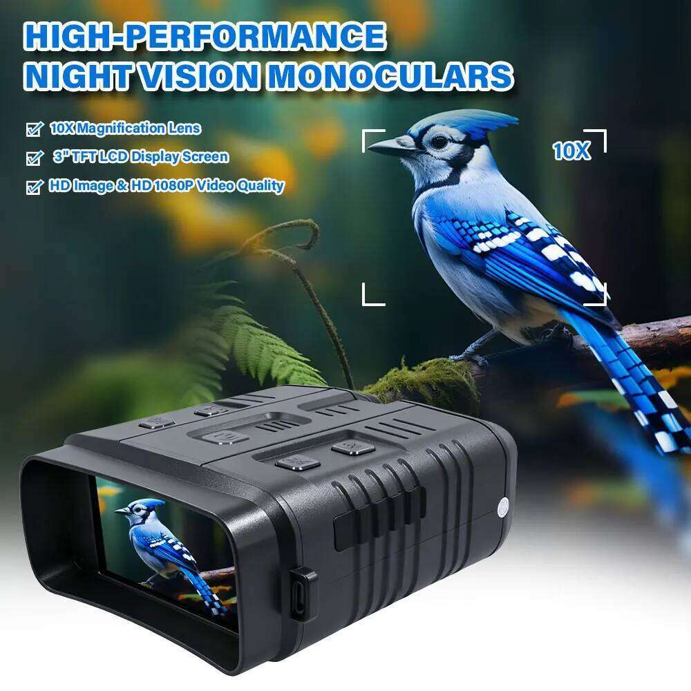 4K Night Vision Binoculars Device 10x Digital 800m Full Dark 8W Infrared WiFi Telescope Goggles For Hunting Camping Video Record - view 3